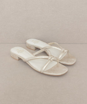 OASIS SOCIETY Ada - Delicate Knotted Flat Sandal