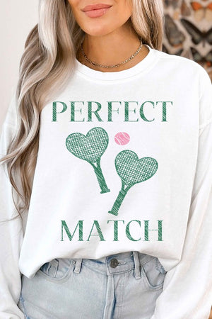 Perfect Match Tennis Pickle Graphic Sweatshirt