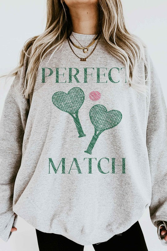 Perfect Match Tennis Pickle Graphic Sweatshirt