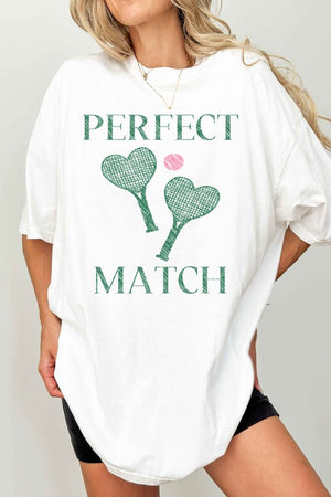 Perfect Match Tennis Pickle Oversized Tee