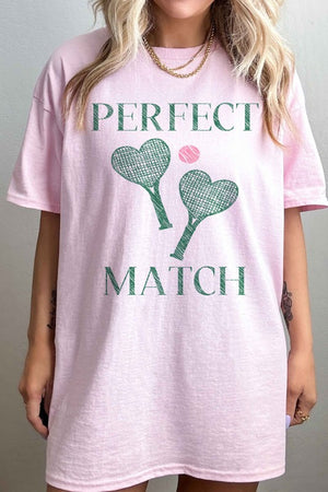 Perfect Match Tennis Pickle Oversized Tee