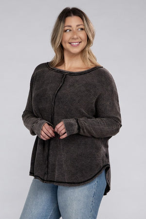 Renee Waffle Top (plus)