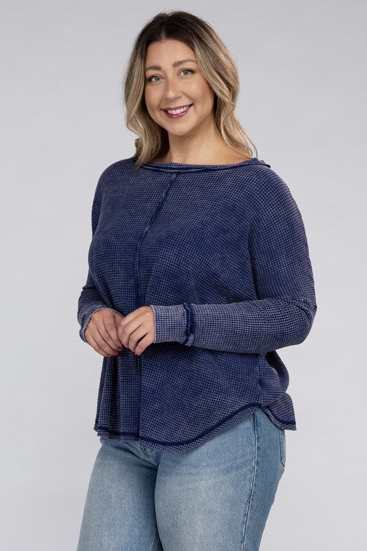 Renee Waffle Top (plus)