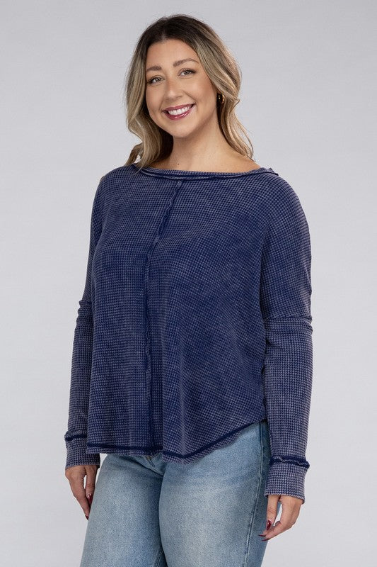 Renee Waffle Top (plus)