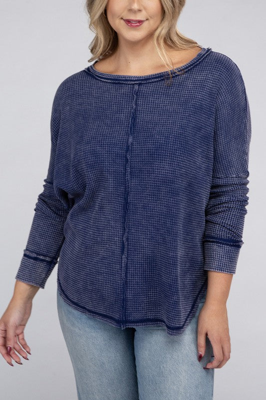 Renee Waffle Top (plus)