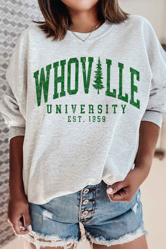 WHOVILLE UNIVERSITY GRAPHIC SWEATSHIRT