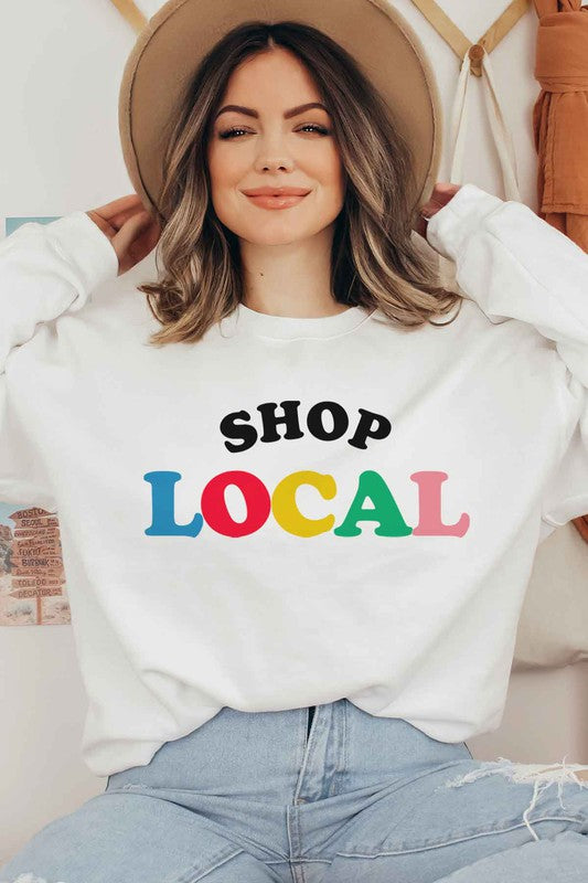 SHOP LOCAL GRAPHIC SWEATSHIRT