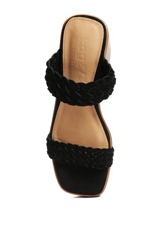 Misaki Braided Detail Chunky Sandals