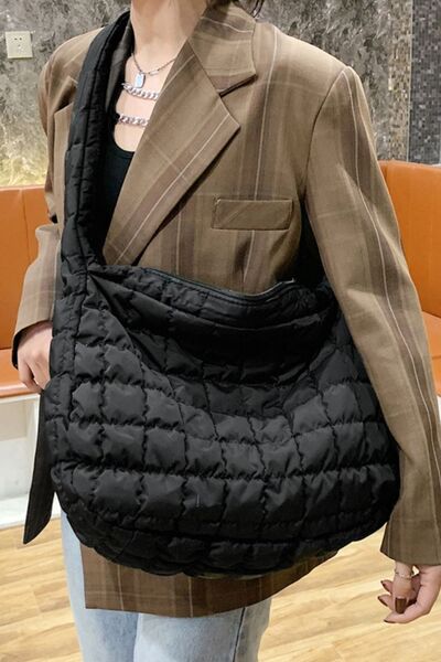 Large Quilted Shoulder Bag
