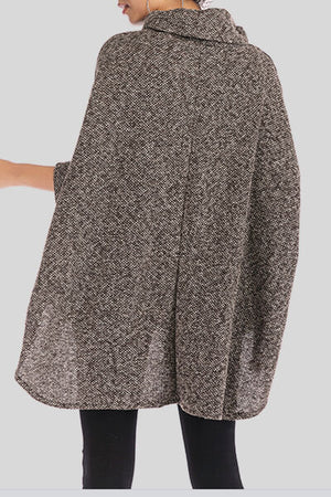 Turtleneck Batwing Sleeve Sweater