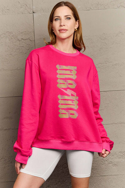 Simply Love Full Size MAMA Round Neck Sweatshirt
